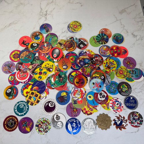 Lot 112 pogs milk caps - lot,